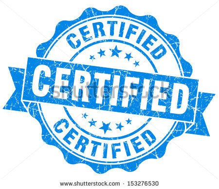 Our Certification